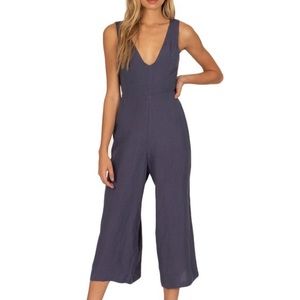 Woven line jumpsuit